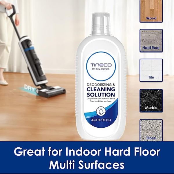 Tineco Floor Cleaning Solution for iFLOOR 2 Complete, iFLOOR 3 Breeze Complete, Floor ONE S3 Series, Floor ONE S5, Floor ONE S5 Combo, Floor ONE S5 Pro 2, Floor ONE S7 Pro Wet Dry Vacuum (33.8 OZ)
