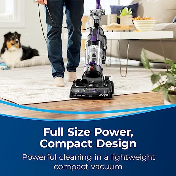 BISSELL CleanView Compact Turbo Upright Vacuum with Quick Release Wand, Full Size Power, Compact Size for Apartments & Dorms